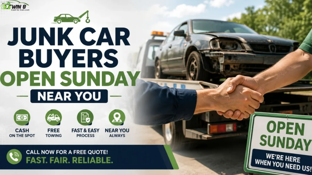 Junk Car Buyers Open Sunday Near You