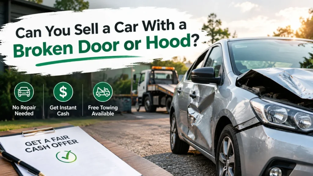 Can You Sell a Car With a Broken Door or Hood